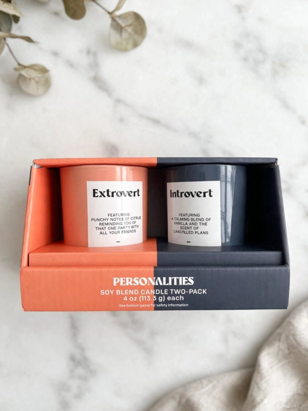 Introvert Extrovert Candle Duo